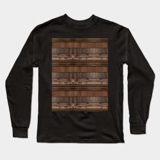 Minimalist Mixed Wooden Flooring Long Sleeve T-Shirt